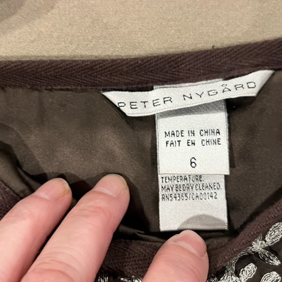 Embroidered maxi skirt brown - Picture 8 of 10